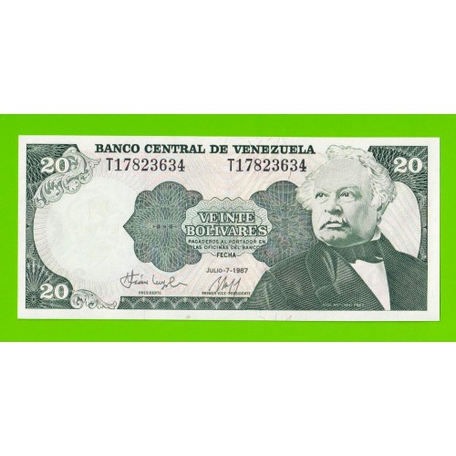 Венесуэла - 20 боливаров - 1987 - UNC!!!