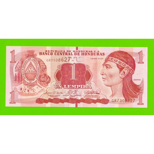Гондурас - 1 лемпира - 2022 - UNC!!!