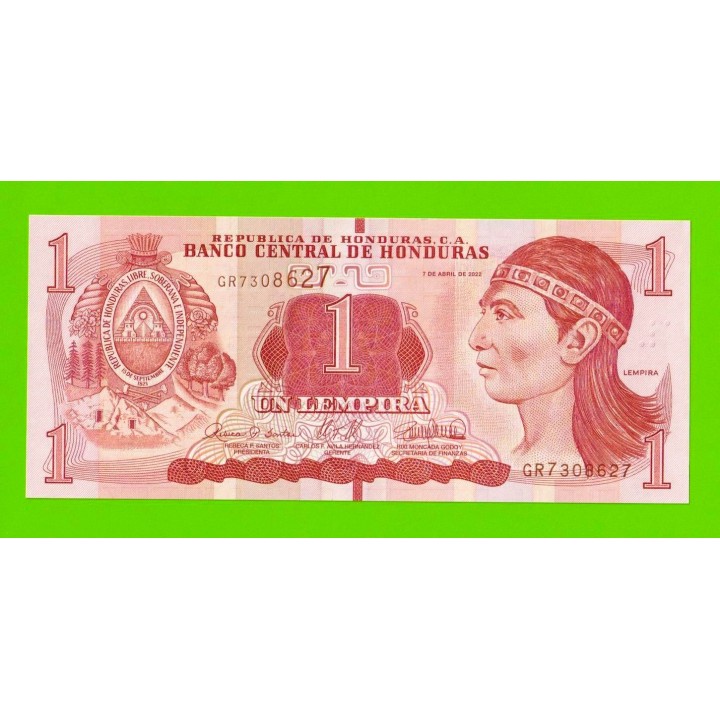 Гондурас - 1 лемпира - 2022 - UNC!!!