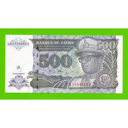 Заир - 500 новых заире - 1994 - UNC!!!