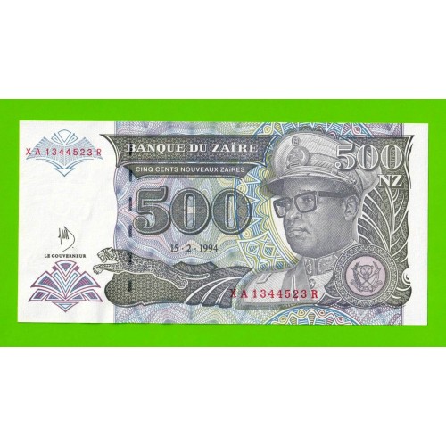 Заир - 500 новых заире - 1994 - UNC!!!