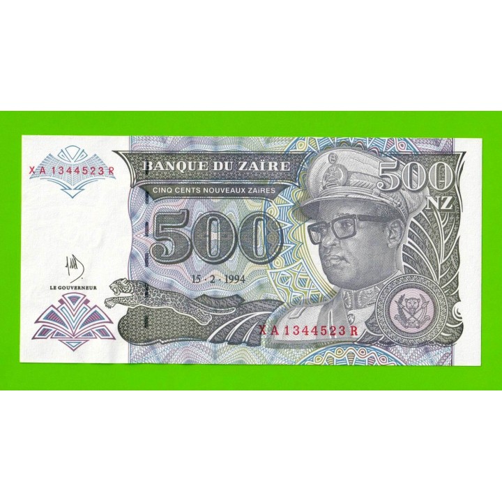 Заир - 500 новых заире - 1994 - UNC!!!