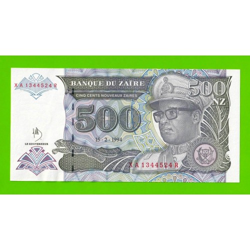 Заир - 500 новых заире - 1994 - UNC!!!