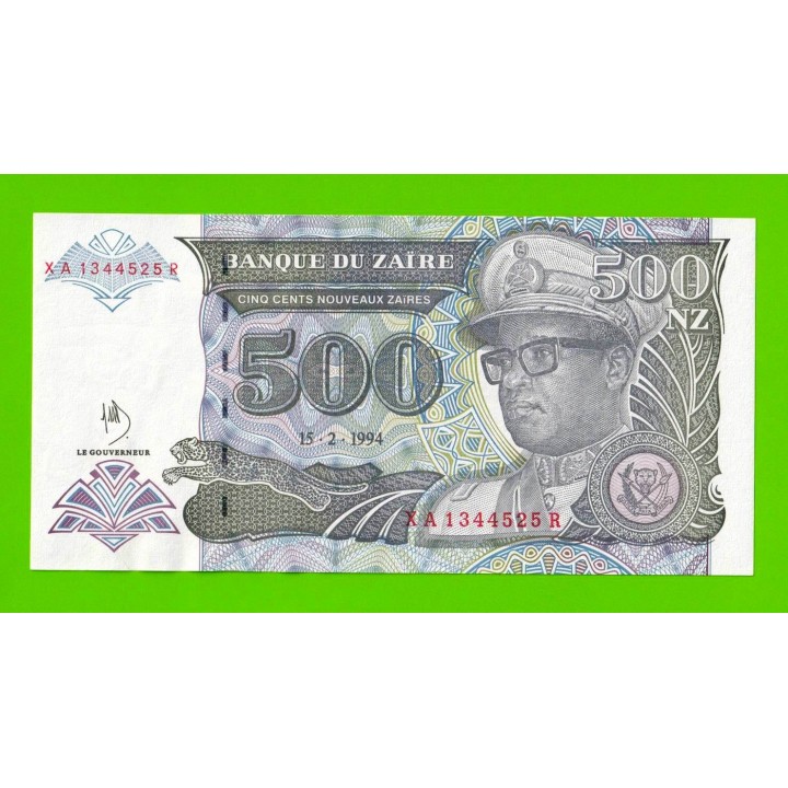 Заир - 500 новых заире - 1994 - UNC!!!