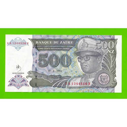 Заир - 500 новых заире - 1994 - UNC!!!
