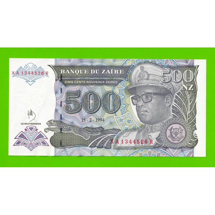 Заир - 500 новых заире - 1994 - UNC!!!