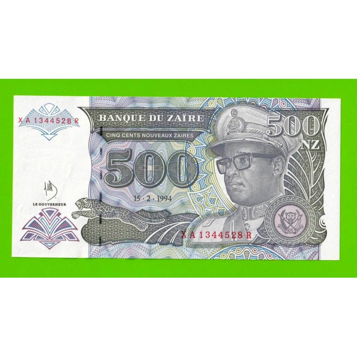Заир - 500 новых заире - 1994 - UNC!!!