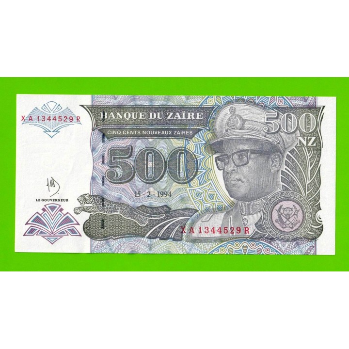 Заир - 500 новых заире - 1994 - UNC!!!