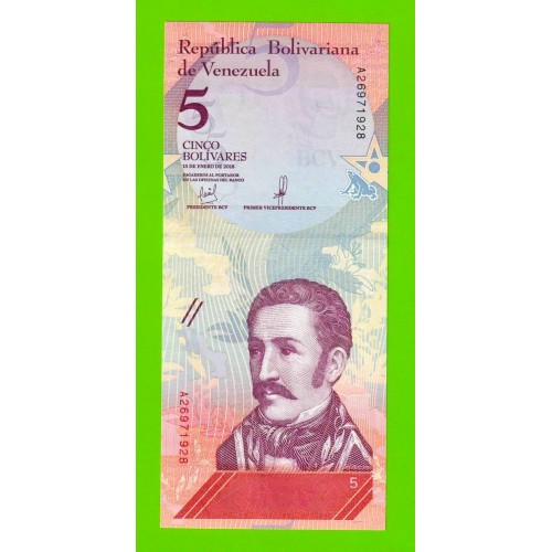 Венесуэла - 5 боливаров - 2018 (A) - UNC!!!