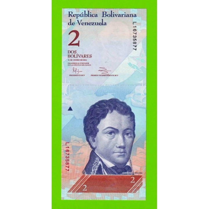 Венесуэла - 2 боливара - 2012 - UNC!!!