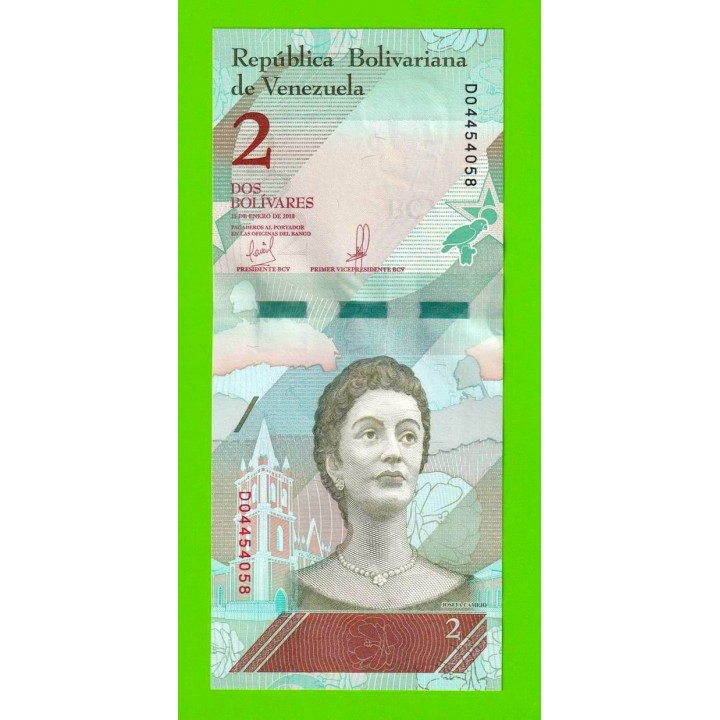 Венесуэла - 2 боливара - 2018 - UNC!!!
