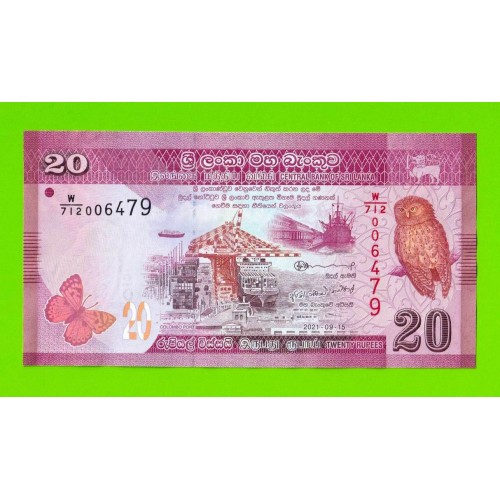 Шри-Ланка - 20 рупий - 2021 - UNC!!!