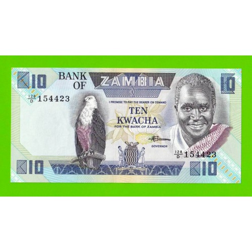 Замбия - 10 квач - 1980 / 1986 - UNC!!!