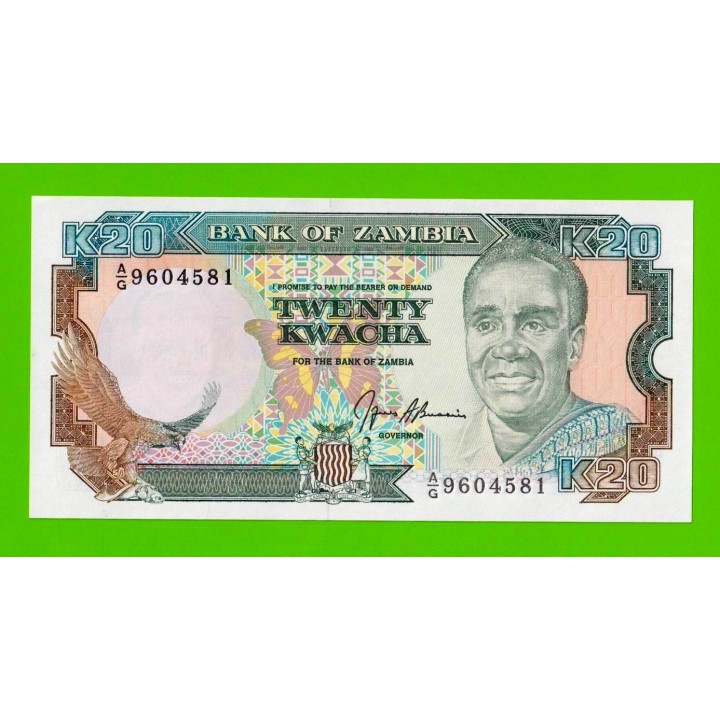 Замбия - 20 квач - 1989 - UNC!!!