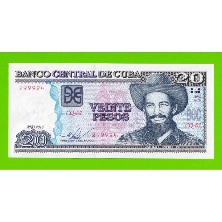 Куба - 20 песо - 2016 - UNC!!!