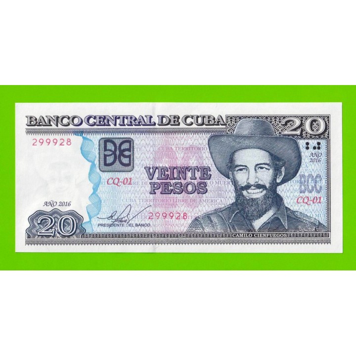 Куба - 20 песо - 2016 - UNC!!!