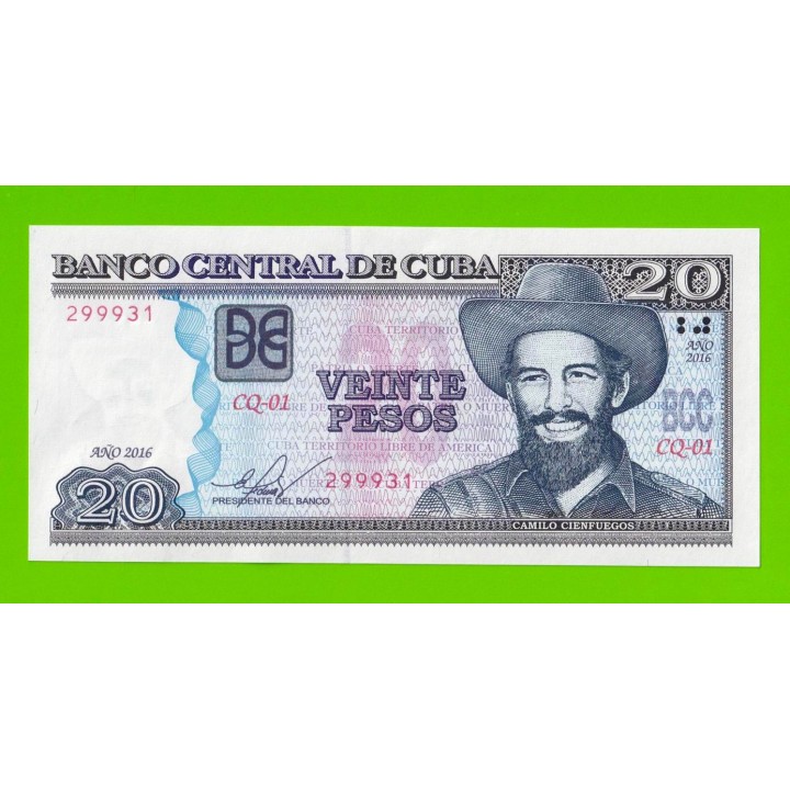 Куба - 20 песо - 2016 - UNC!!!
