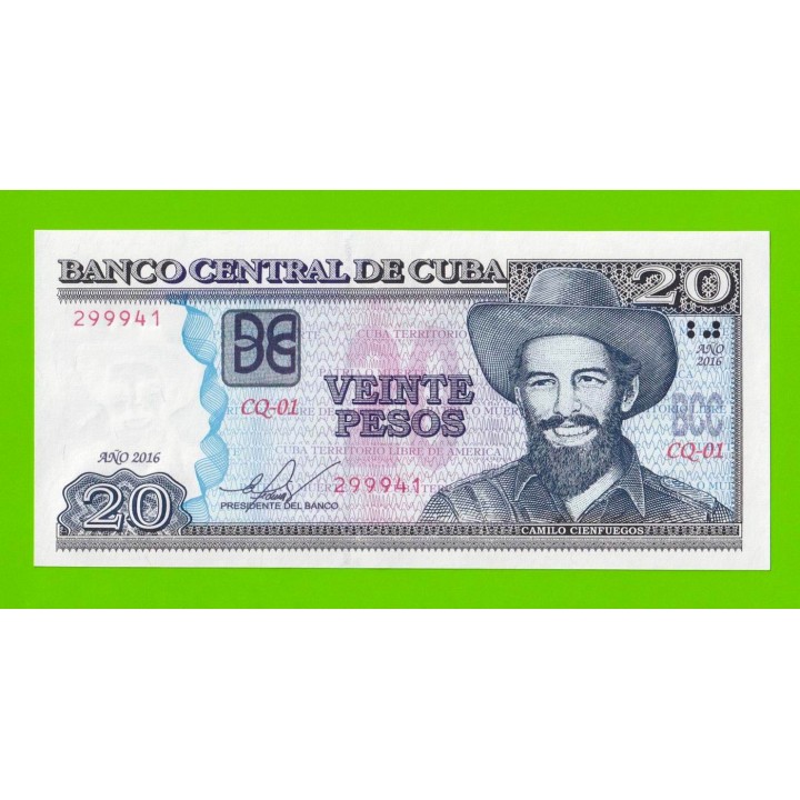 Куба - 20 песо - 2016 - UNC!!!