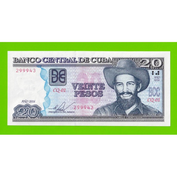 Куба - 20 песо - 2016 - UNC!!!