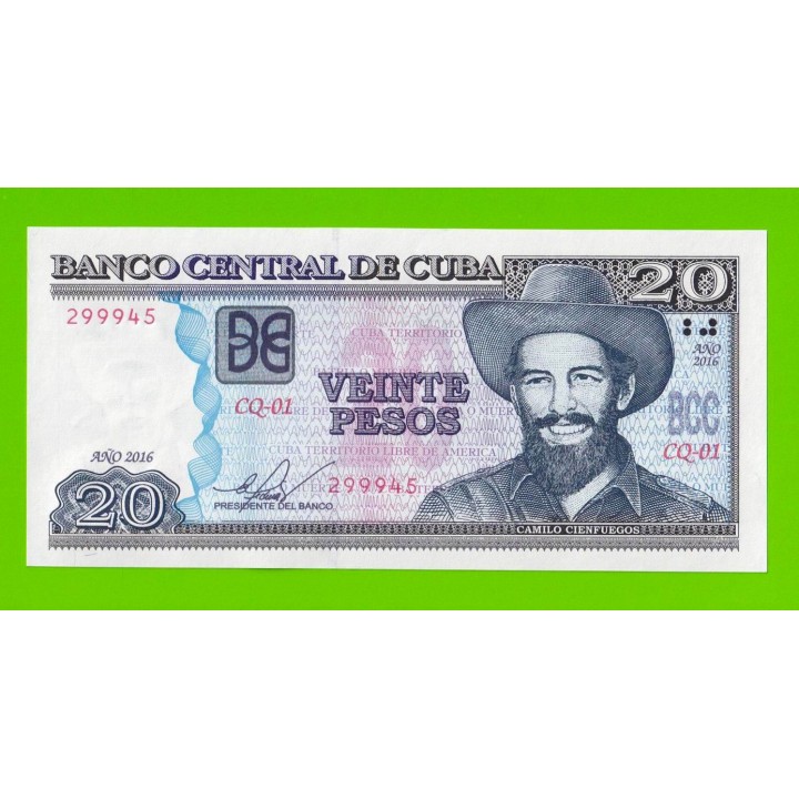 Куба - 20 песо - 2016 - UNC!!!