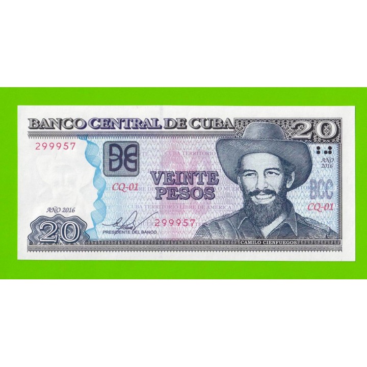 Куба - 20 песо - 2016 - UNC!!!