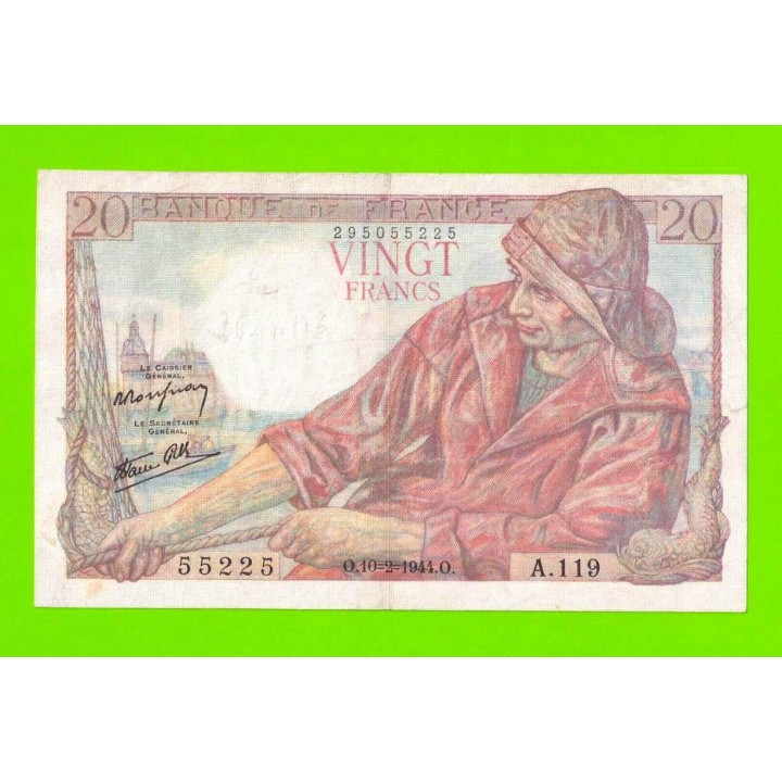 Франция - 20 франков - 1944