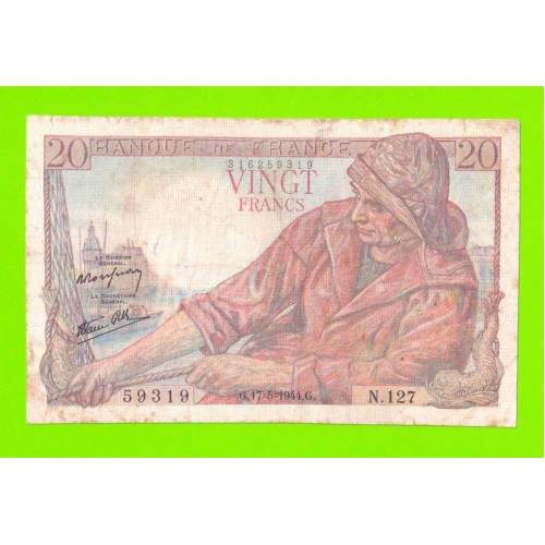 Франция - 20 франков - 1944