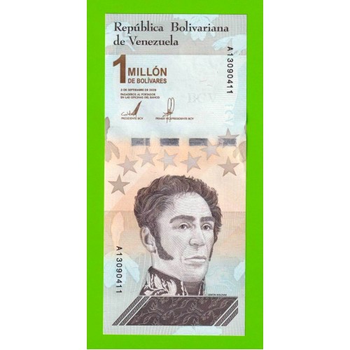 Венесуэла - 1000000 / 1 миллион боливаров - 2020 (A) - UNC!!!