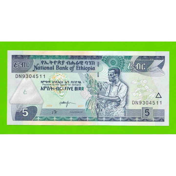 Эфиопия - 5 быров - 2009 (2017) - UNC!!!