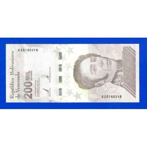 Венесуэла - 200000 боливаров - 2020 (A) - UNC!!!