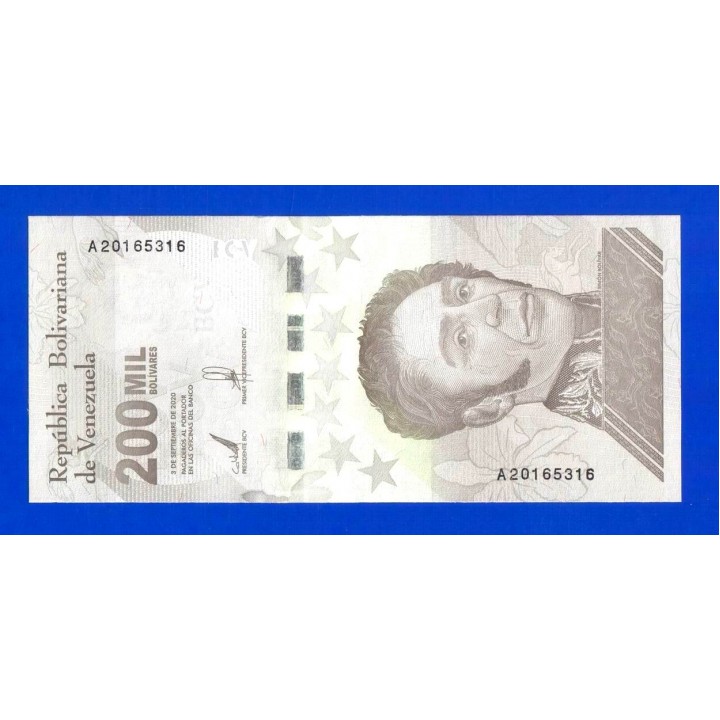 Венесуэла - 200000 боливаров - 2020 (A) - UNC!!!