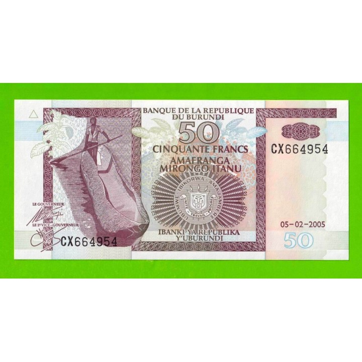 Бурунди - 50 франков - 2005 - UNC!!!