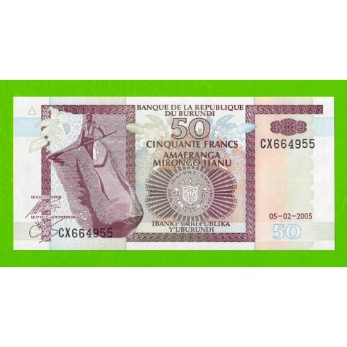 Бурунди - 50 франков - 2005 - UNC!!!