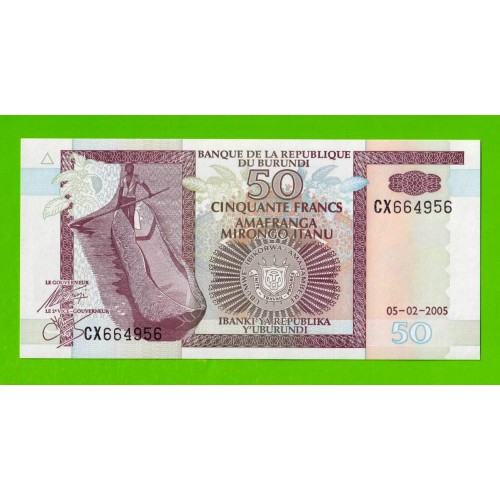 Бурунди - 50 франков - 2005 - UNC!!!