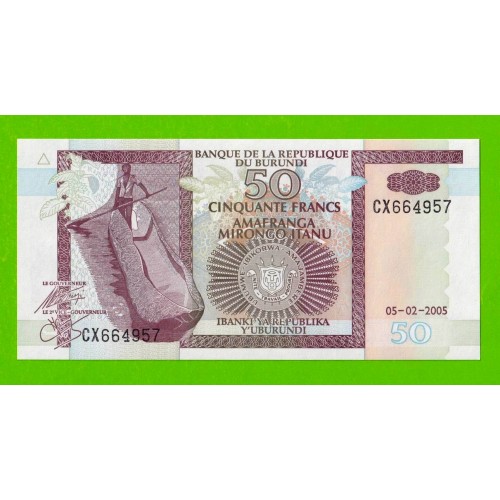Бурунди - 50 франков - 2005 - UNC!!!