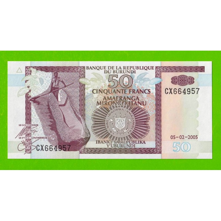 Бурунди - 50 франков - 2005 - UNC!!!