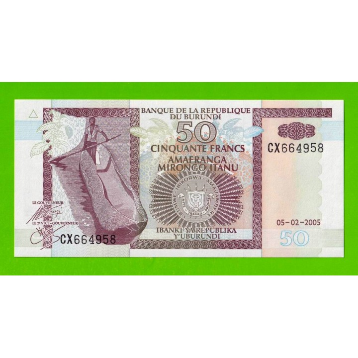 Бурунди - 50 франков - 2005 - UNC!!!
