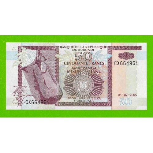 Бурунди - 50 франков - 2005 - UNC!!!