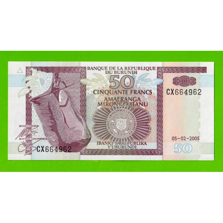Бурунди - 50 франков - 2005 - UNC!!!