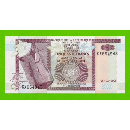 Бурунди - 50 франков - 2005 - UNC!!!