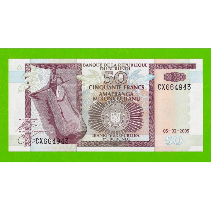 Бурунди - 50 франков - 2005 - UNC!!!