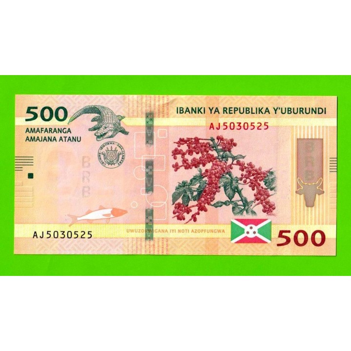 Бурунди - 500 франков - 2023 - UNC!!!