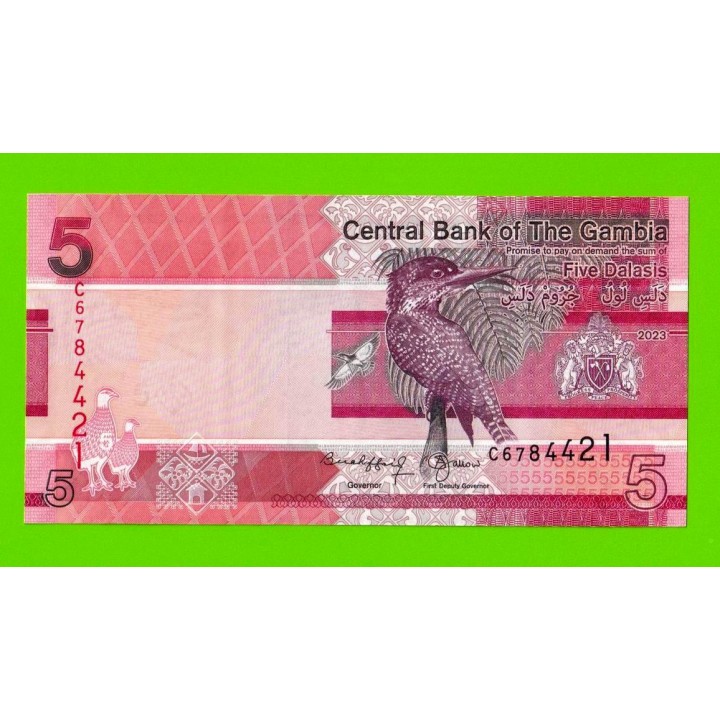 Гамбия - 5 даласи - 2023 - UNC!!!