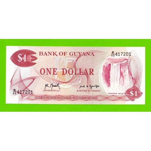 Гайана - 1 доллар - 1966 (1992) - UNC!!!