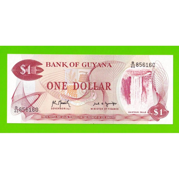 Гайана - 1 доллар - 1966 (1992) - UNC!!!