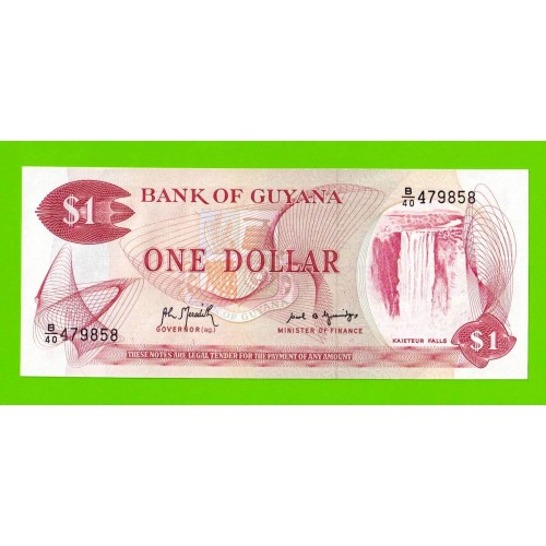 Гайана - 1 доллар - 1966 (1992) - UNC!!!