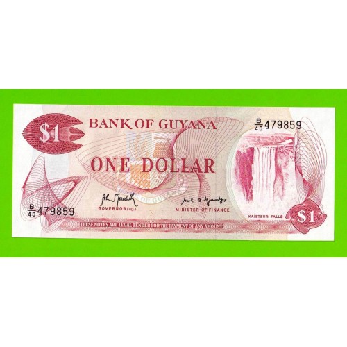 Гайана - 1 доллар - 1966 (1992) - UNC!!!