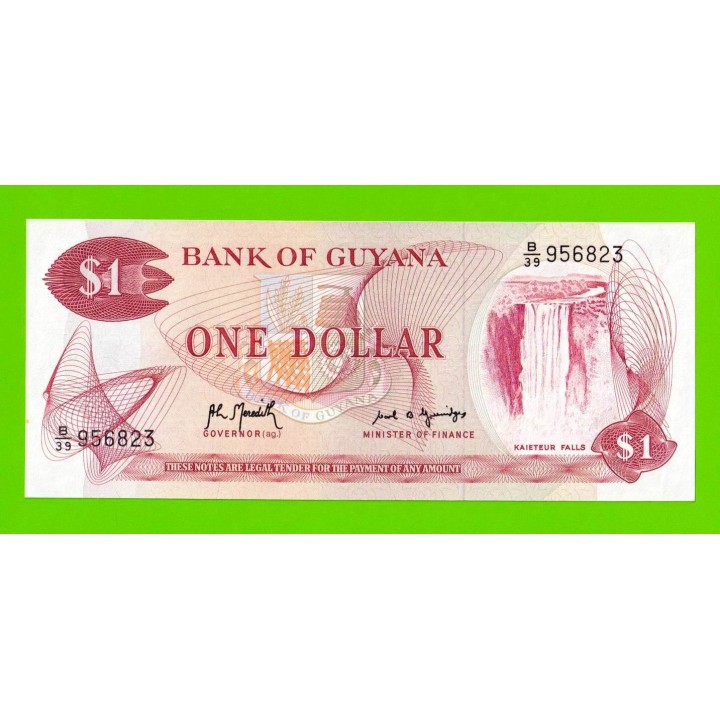 Гайана - 1 доллар - 1966 (1992) - UNC!!!