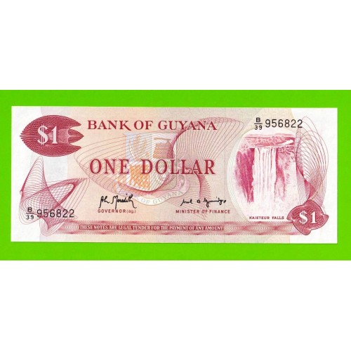 Гайана - 1 доллар - 1966 (1992) - UNC!!!