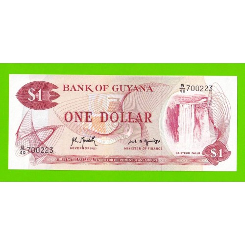 Гайана - 1 доллар - 1966 (1992) - UNC!!!